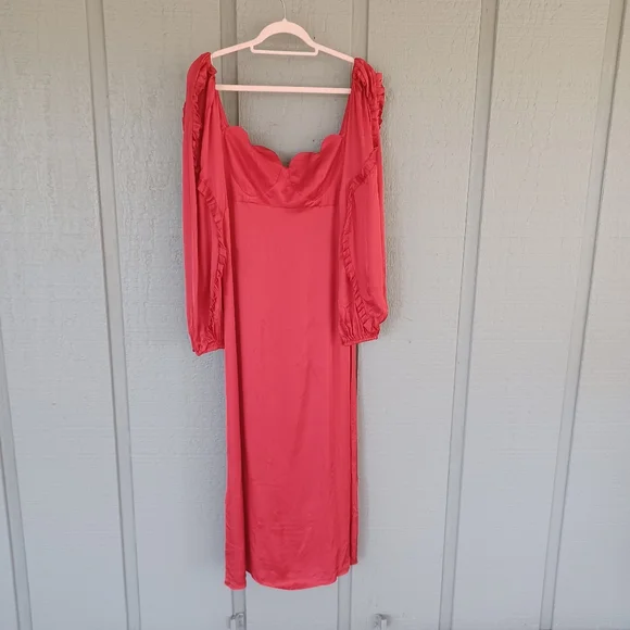 high side slit maxi dress High-Side-Slit Tight Long Simple Prom Dress